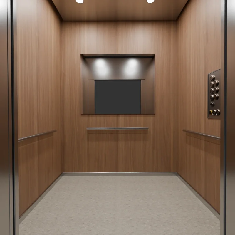 architectural render of an elevator